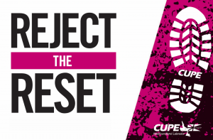 Reject the Reset campaign logo with boot print.